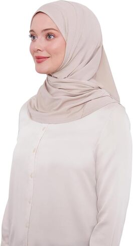 ihvan عبر الإنترنت، وشاح حجاب، أغطية رأس للنساء، حجاب رياضي يغطي الرقبة بالكامل، عمامة إسلامية ناعمة قابلة للتمدد، هدية إسلامية in Saudi Arabia