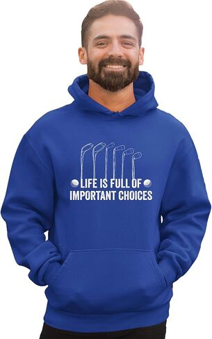 Go All Out Life Is Full Of Important Choices Funny Golf Gift Mens Women Sweatshirt Hoodie in Saudi Arabia