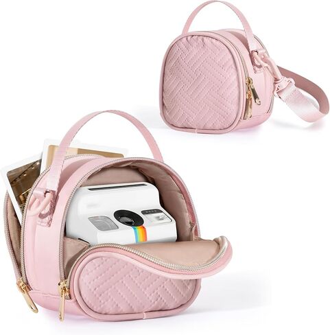 Mini Camera Bag Compatible with Polaroid Go Generation 2 Instant Camera, Small Sling Bag with Pockets and Shoulder Strap, Black in Saudi Arabia