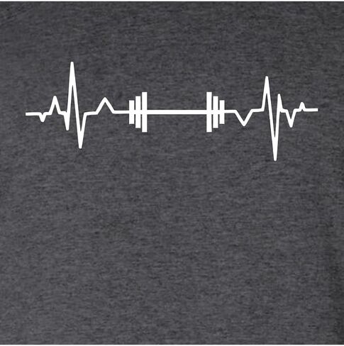 Go All Out Barbell Heartbeat Weightlifting Gym Workout Gift Idea Mens Women Sweatshirt Hoodie in Saudi Arabia
