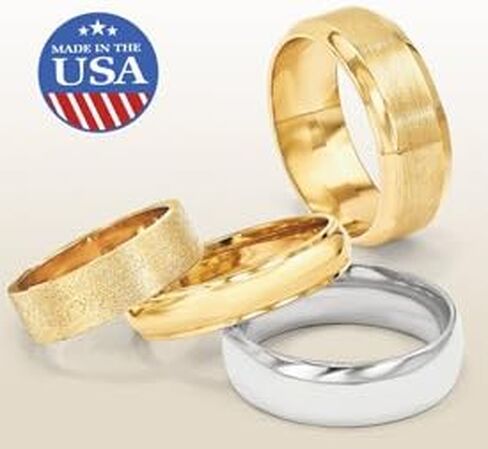 Roy Rose Jewelry 10K Yellow Gold 3mm Milgrain Half Round Wedding Band Ring Sizes 4 to 14 in Saudi Arabia