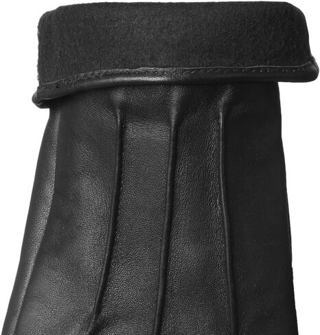 Leather Winter Gloves for Men Sheepskin Driving Gloves Fleece Leather Gloves for Cold Weather, Motorcycle Gloves in Saudi Arabia