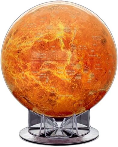 Generic Venus Globe, 12 inches, Orange, Acrylic Base, Celestial Map in Saudi Arabia