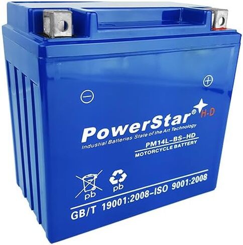 PowerStar HD Battery Replaces YTX14L-BS for Harley Davidson XL1200V Seventy-Two in Saudi Arabia