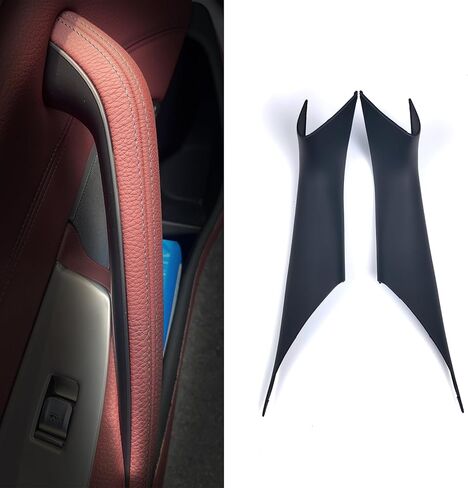 Compatible with BMW 5 Series Interior Door Handle Cover 2018-2023 G30 G31 520i 530i 540i 520d 530d 540d no-Remove Interior Door Pull Handle Cover (Carbon Fiber Pattern, 4pcs) in Saudi Arabia