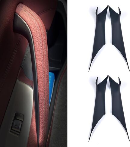 Compatible with BMW 5 Series Interior Door Handle Cover 2018-2023 G30 G31 520i 530i 540i 520d 530d 540d no-Remove Interior Door Pull Handle Cover (Carbon Fiber Pattern, 4pcs) in Saudi Arabia