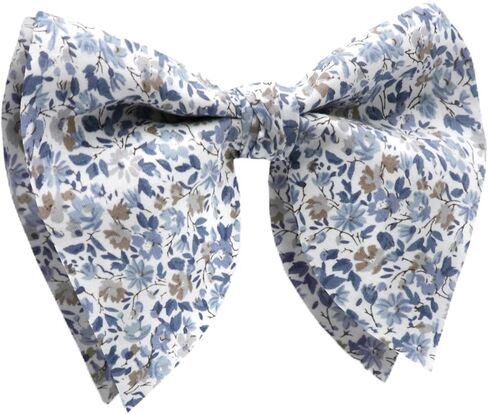 Floral Bow Ties for Men, Oversized Bow Tie Pre-tied Bowties Mens Cotton Flower Printed Bowtie for Wedding Party Casual in Saudi Arabia