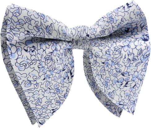 Floral Bow Ties for Men, Oversized Bow Tie Pre-tied Bowties Mens Cotton Flower Printed Bowtie for Wedding Party Casual in Saudi Arabia
