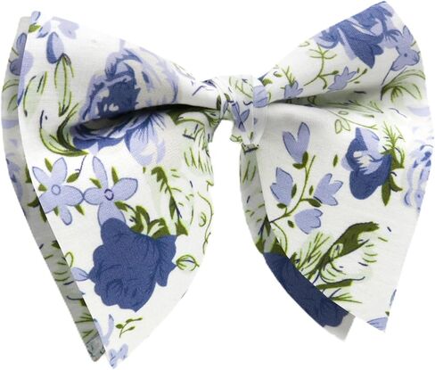 Floral Bow Ties for Men, Oversized Bow Tie Pre-tied Bowties Mens Cotton Flower Printed Bowtie for Wedding Party Casual in Saudi Arabia