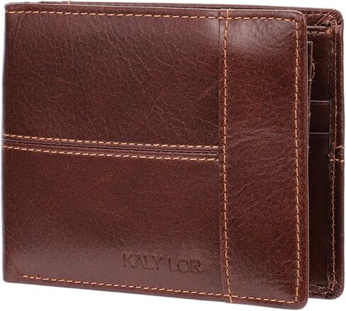 men's wallet,Men's minimalist wallet,Front-layer cowhide wallet, classic retro bifold design, RFID theft protection, 19 card slots,minimalist wallet for men in Saudi Arabia