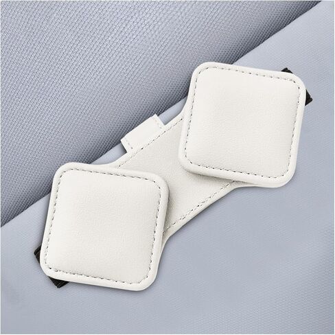 Sunglass Holder for Car Visor, Magnetic Leather Glasses Eyeglass Clip, Car Hanger Mount Ticket Card Clip, Auto Visor Organizer Accessories (Black) in Saudi Arabia