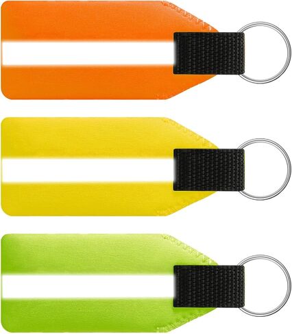 Quelay 3 Pcs Floating Keychain, Neoprene Waterproof Floatable Foam Keychain Reflective for Boating, Surfing, Paddle boarding, Fishing, Kayaking, Night Water sports Outdoor Sports in Saudi Arabia