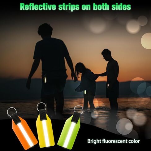 Quelay 3 Pcs Floating Keychain, Neoprene Waterproof Floatable Foam Keychain Reflective for Boating, Surfing, Paddle boarding, Fishing, Kayaking, Night Water sports Outdoor Sports in Saudi Arabia