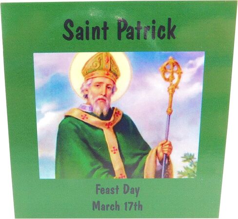 Westmon Works St Patrick Auto Rosary الكاثوليكية سحر السيارة لمرآة الرؤية الخلفية مجموعة الصلاة الأيرلندية ذات الخرز الزجاجي مع بطاقة شفيع سانت أيرلندا المقدسة in Saudi Arabia