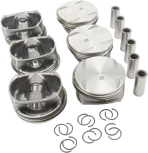 Engine Pistons With Rings Assembly Compatible With Mercedes Benz C350 CLK350 CLS350 E350 GL450 ML350 R350 S350 2005-2014 A2720301618 in Saudi Arabia