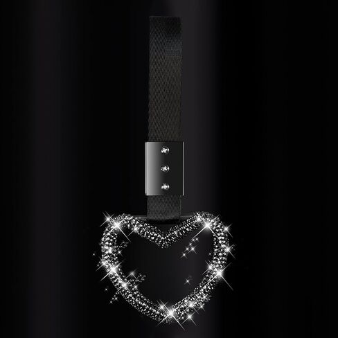 NBTEPEM Bling Heart Handle Ring Bling Car Accessories for Women Handle Strap Drift Charm Rear Bumper Warning Ring Tsurikawa Heart Decor for Car Interior Exterior Decoration (Pink, Heart Style) in Saudi Arabia