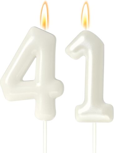 30 Candles 30th Birthday Decorations for Women, White 30th Candle for Beige Birthday Decorations, 30 Cake Topper for 30 Year Old Girl Cream Birthday Party Decor Party Supplies Favors(Number 30 Candle) in Saudi Arabia