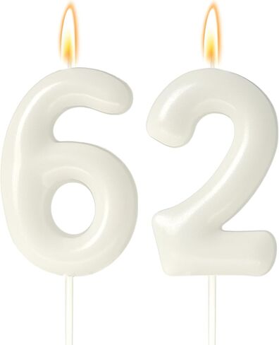 30 Candles 30th Birthday Decorations for Women, White 30th Candle for Beige Birthday Decorations, 30 Cake Topper for 30 Year Old Girl Cream Birthday Party Decor Party Supplies Favors(Number 30 Candle) in Saudi Arabia