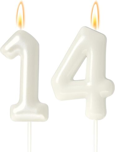 30 Candles 30th Birthday Decorations for Women, White 30th Candle for Beige Birthday Decorations, 30 Cake Topper for 30 Year Old Girl Cream Birthday Party Decor Party Supplies Favors(Number 30 Candle) in Saudi Arabia