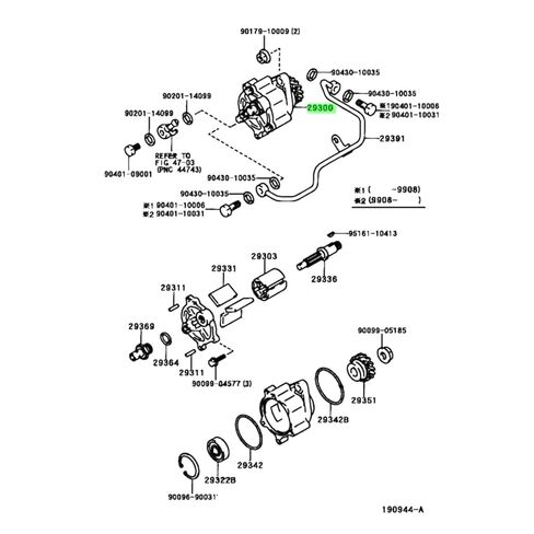 Compatible for Toyota 1 PCS Engine Vacuum Pump Metal Automotive Supplies in Kuwait