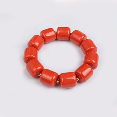 1Row مجموعات المجوهرات النيجيرية للرجال ، الخرز الراتنج البرتقالي ، مكتنزة متعدد الطبقات بيان المختنق قلادة ، الخرز الزفاف الأفريقي دون أقراط in Kuwait