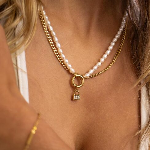 6mm 18K Gold PVD Stainless Steel Diamond Cut Curb Chain Necklace – Waterproof & Hypoallergenic in Saudi Arabia