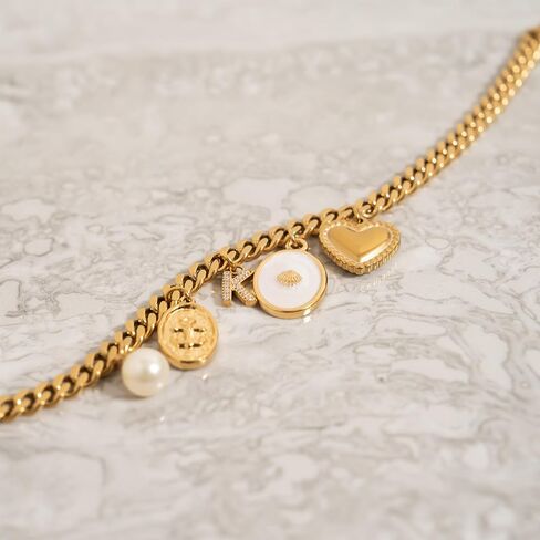 6mm 18K Gold PVD Stainless Steel Diamond Cut Curb Chain Necklace – Waterproof & Hypoallergenic in Saudi Arabia