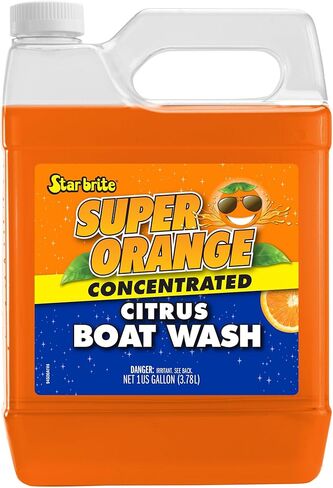 STAR BRITE Super Orange - Premium Citrus Boat Wash Super Concentrate - All-Purpose, All-Surface Ultimate Cleaning Solution - Will Not Remove Wax, Polish or Harm Gel Coat in Saudi Arabia