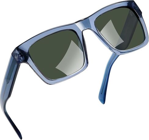 نظارات شمسية Joopin Big Square للرجال والنساء، نظارات شمسية مستقطبة من الأسيتات، حماية من الأشعة فوق البنفسجية 400 in Kuwait
