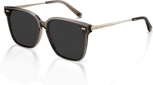 MUJOSH Minimalist Square Polarized Sunglasses for Women Men, Trendy Seamless Flush-Mount Flat Shade Brand of EssilorLuxottica in Saudi Arabia