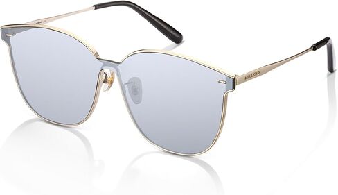 MUJOSH Minimalist Square Polarized Sunglasses for Women Men, Trendy Seamless Flush-Mount Flat Shade Brand of EssilorLuxottica in Saudi Arabia