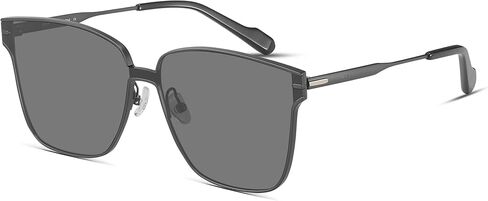 MUJOSH Minimalist Square Polarized Sunglasses for Women Men, Trendy Seamless Flush-Mount Flat Shade Brand of EssilorLuxottica in Saudi Arabia