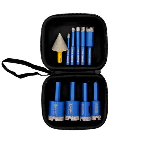 HIGHDRIL Diamond Hole Saw Kit - (35mm Drill Bit+20mm Finger Bit+SDS Adapter) Diamond Core Drill Bit Set for Porcelain Ceramic Granite Marble Hard Materials in Kuwait