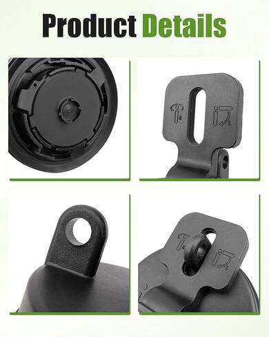 Fuel Tank Cap Diesel Cover AT323462 43843622 Fit for Hitachi Volvo John Deere Excavator, black in Saudi Arabia