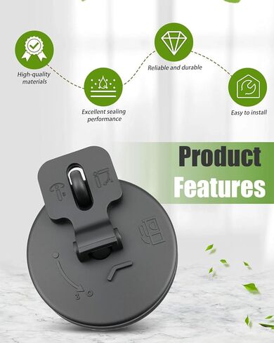 Fuel Tank Cap Diesel Cover AT323462 43843622 Fit for Hitachi Volvo John Deere Excavator, black in Saudi Arabia