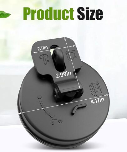 Fuel Tank Cap Diesel Cover AT323462 43843622 Fit for Hitachi Volvo John Deere Excavator, black in Saudi Arabia