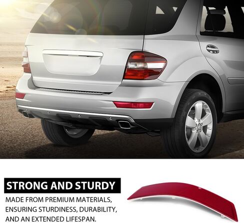 G-PLUS Pair Rear Bumper Reflector Light, Compatible with Benz ML-Class ML320 ML350 ML550 ML63 2008-2011, Left & Right Side 2PCS, 1648200374, 1648200674 in Saudi Arabia