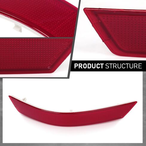 G-PLUS Pair Rear Bumper Reflector Light, Compatible with Benz ML-Class ML320 ML350 ML550 ML63 2008-2011, Left & Right Side 2PCS, 1648200374, 1648200674 in Saudi Arabia