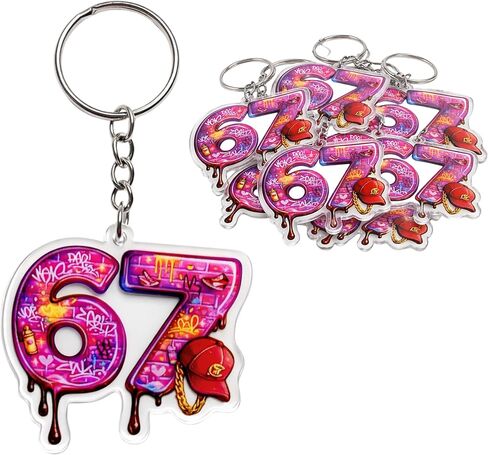 Six Seven 67 Meme Keychains Kids in Saudi Arabia