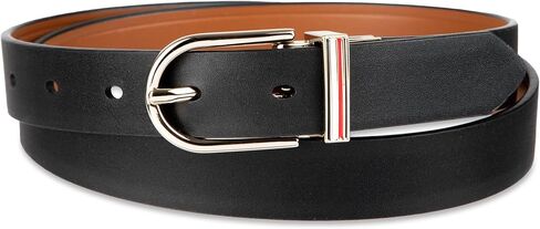 Tommy Hilfiger Women's Two-in-one Reversible Slim Width Casual Leather Belt for Jeans, Trousers and Dresses in Saudi Arabia