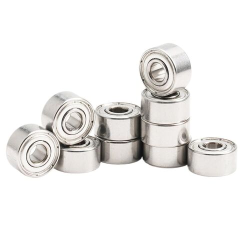 693 محمل 3x8x4 مم 10 قطع من الفولاذ/السيراميك الهجين ZZ/RS/مفتوح للمحركات الصناعية القوية والتآكل عالي السرعة (693zz ABEC-1) in Kuwait