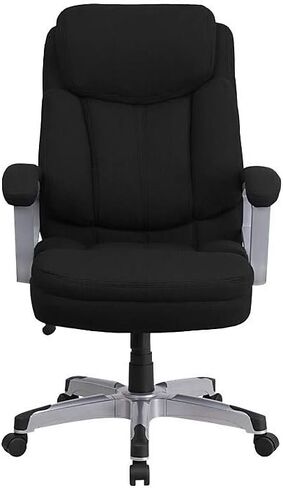 Flash Furniture HERCULES Series Big & Tall 500 lb. Rated Black Fabric Executive Swivel Ergonomic Office Chair with Arms in Kuwait