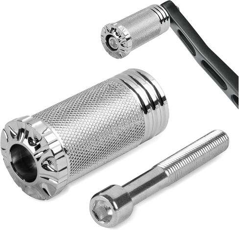 PSLER Motorcycle Shifter Peg Shift Lever CNC Billet Foot Pegs for Sportster Touring Softail Street Glide Road Dyna, Chrome in Saudi Arabia