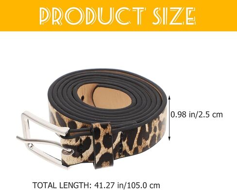 VALICLUD Leopard Print Belts for Women Leopard Belts for Women Cheetah Print Belt Pu Leather Belts for in Saudi Arabia