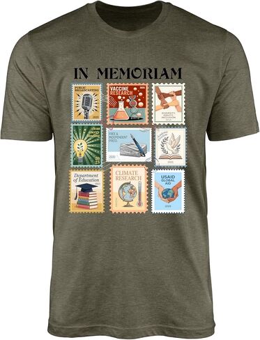 in Memoriam Public Service Research Freedom Graphic Unisex Adult Statement Tee in Saudi Arabia