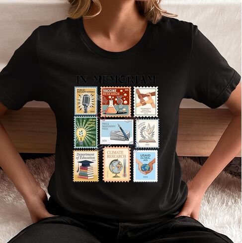 in Memoriam Public Service Research Freedom Graphic Unisex Adult Statement Tee in Saudi Arabia