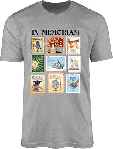 in Memoriam Public Service Research Freedom Graphic Unisex Adult Statement Tee in Saudi Arabia
