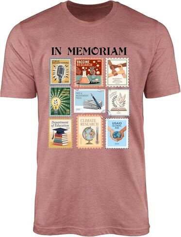 in Memoriam Public Service Research Freedom Graphic Unisex Adult Statement Tee in Saudi Arabia
