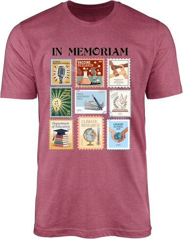 in Memoriam Public Service Research Freedom Graphic Unisex Adult Statement Tee in Saudi Arabia