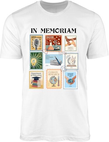 in Memoriam Public Service Research Freedom Graphic Unisex Adult Statement Tee in Saudi Arabia